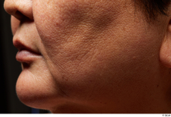 Face Mouth Cheek Skin Woman Asian Overweight Wrinkles Studio photo references